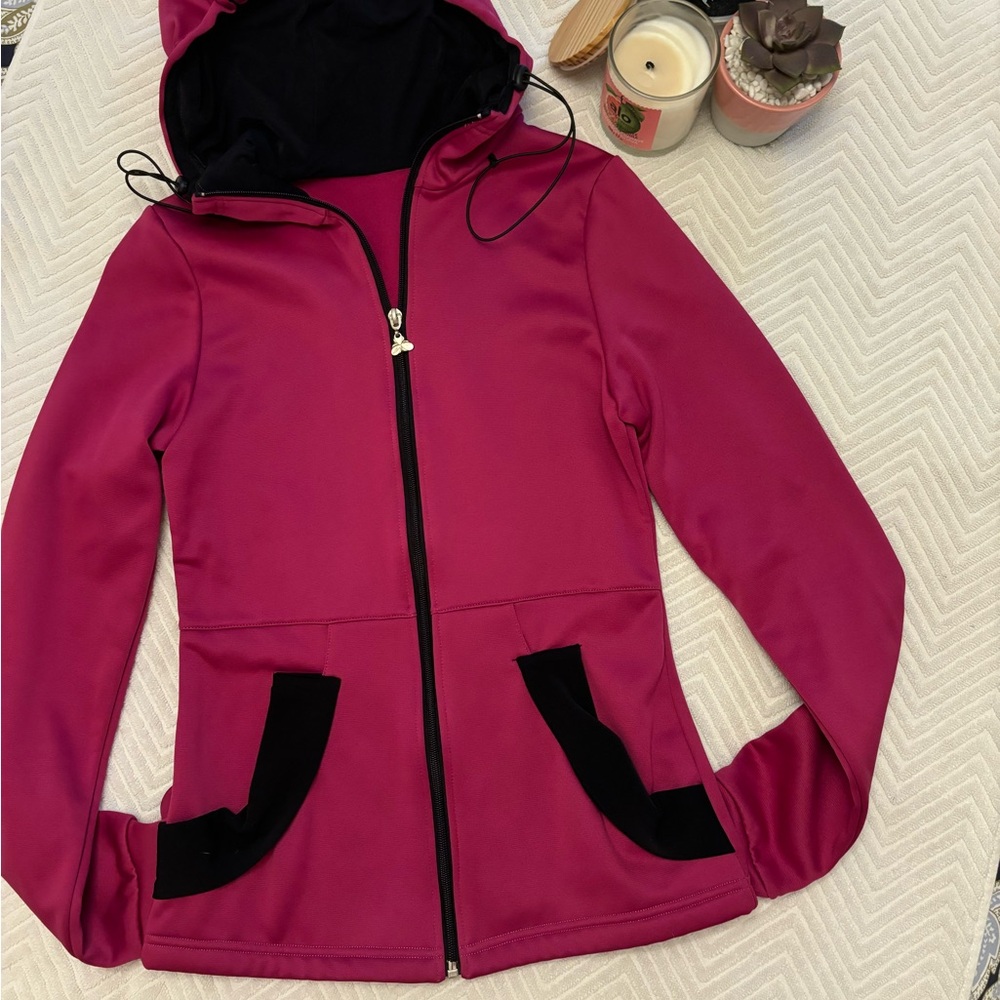 Women's Pink Hooded Jacket